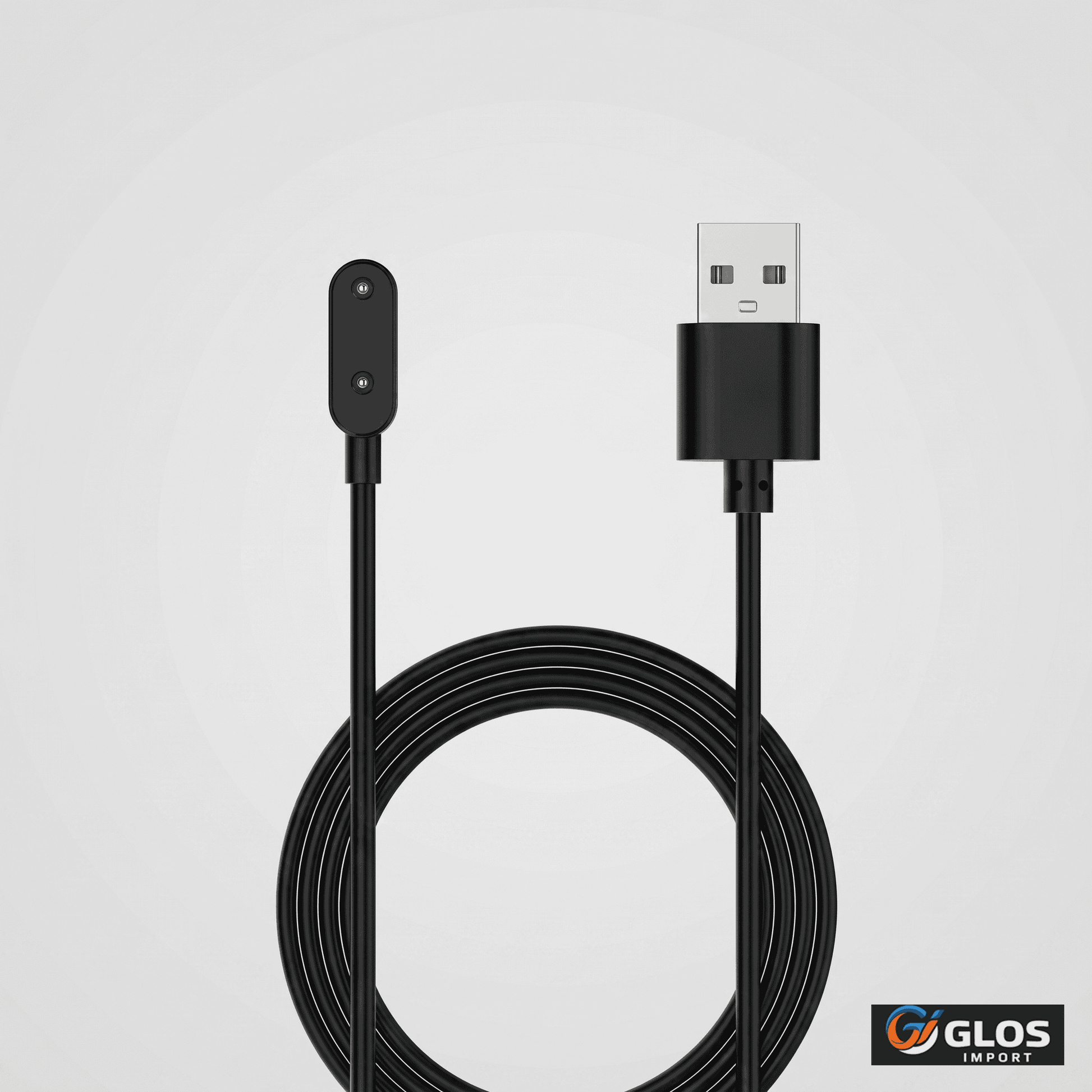 Cable USB tipo C trenzado con conector en ángulo.