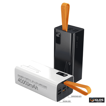Power bank 50000mAh para celular, tablet y viajes.
